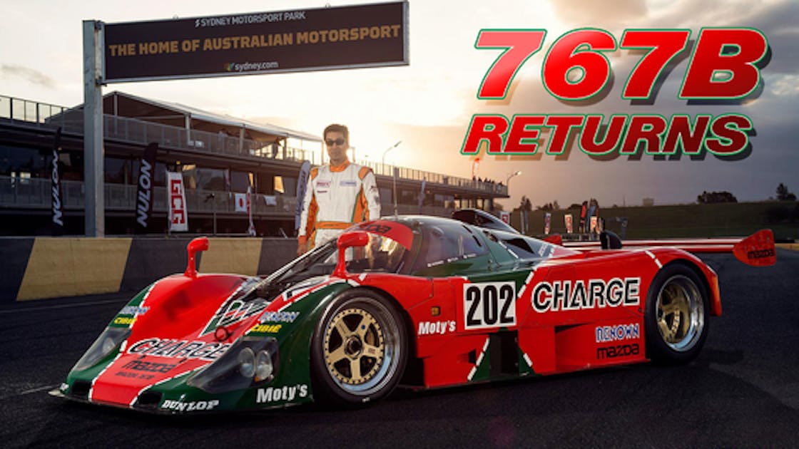 マツダ767BをオーストラリアWTACで万全の状態《新品タイヤ》で走らせ